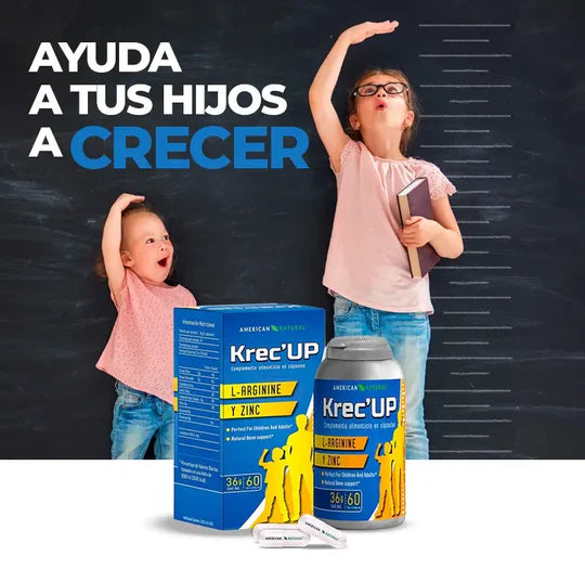 KREC´UP FORMULA AMERICA: ESTIMULA LA HORMONA DE CRECIMIENTO Y FORTALECE SUS HUESOS Y SU SISTEMA INMUNE